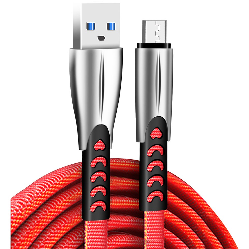 Кабель COLORWAY USB - MicroUSB 1м Red (CW-CBUM011-RD) Длина 1