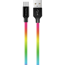 Кабель COLORWAY USB - MicroUSB 1м Multicolor (CW-CBUM017-MC)