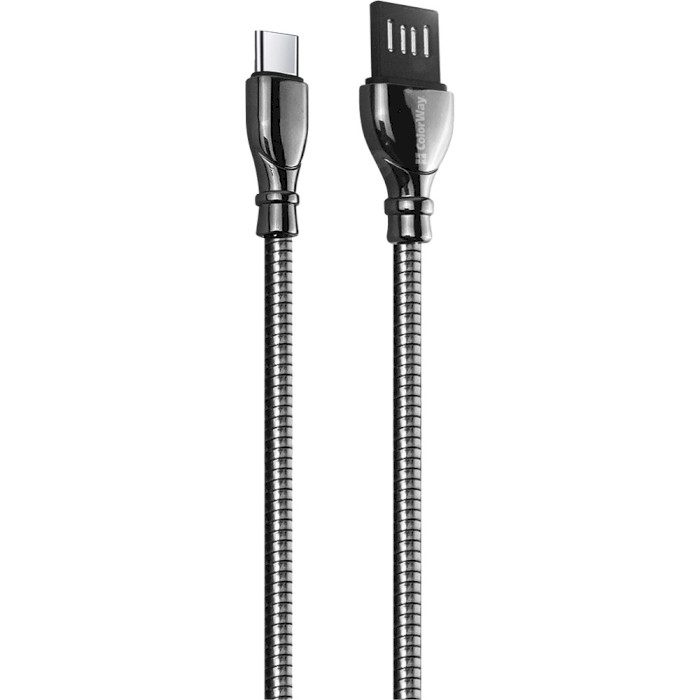 

Кабель COLORWAY USB - Type-C 1м Black (CW-CBUC015-BK), USB - Type-C 1м Black (CW-CBUC015-BK)
