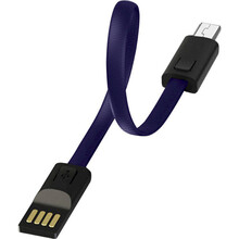 Кабель COLORWAY USB - MicroUSB (брелок) 22см Blue (CW-CBUM022-BL)