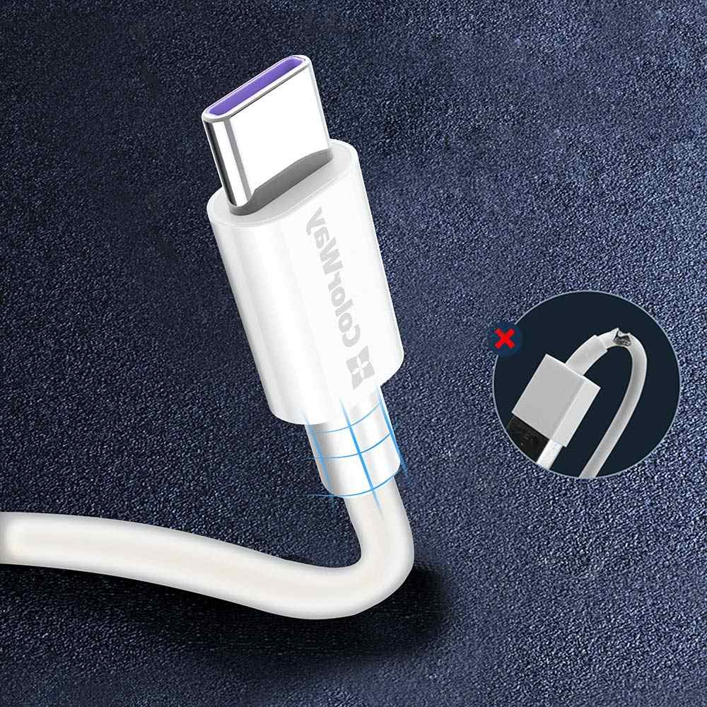 Фото Кабель COLORWAY USB - Type-C (FastCharge) 1м White (CW-CBUC019-WH)