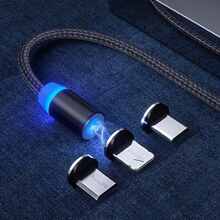 Кабель COLORWAY USB-Lightn+MicroUSB+Type-C 1м Black (CW-CBUU020-BK)