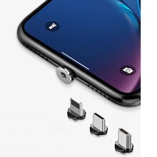 Кабель COLORWAY USB-Lightn+MicroUSB+Type-C 1м Black (CW-CBUU020-BK)