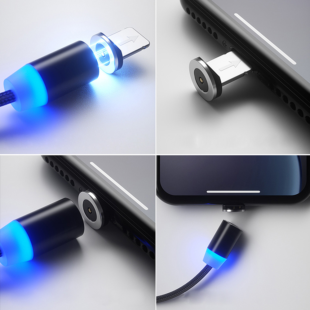 Покупка Кабель COLORWAY USB-Lightn+MicroUSB+Type-C 1м Black (CW-CBUU020-BK)