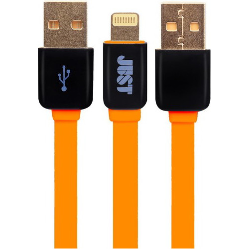 Кабель JUST Rainbow Lightning USB Cable 1.2 м Orange (LGTNG-RNBW-RNG)