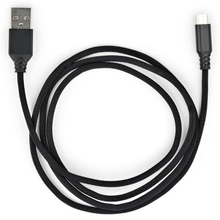 Кабель VINGA USB 2.0 AM to Micro 5P nylon 1m black (VCPDCMBN21BK)