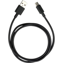 Кабель VINGA USB 2.0 AM - USB Type-C 1.0 м PVC Black (U0311038)