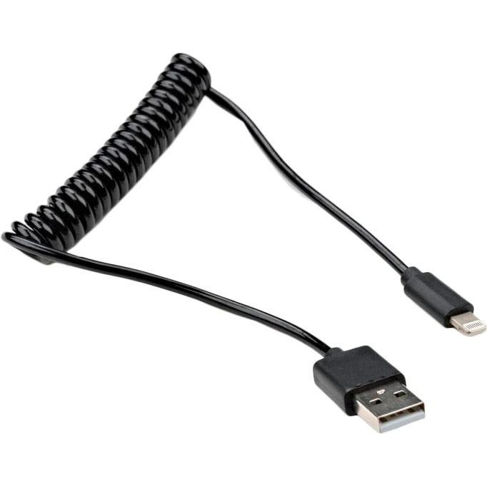 

Кабель VINGA USB 2.0 AM to Lightning 1.0m Spring Black (U0311042), USB 2.0 AM to Lightning 1.0m Spring black