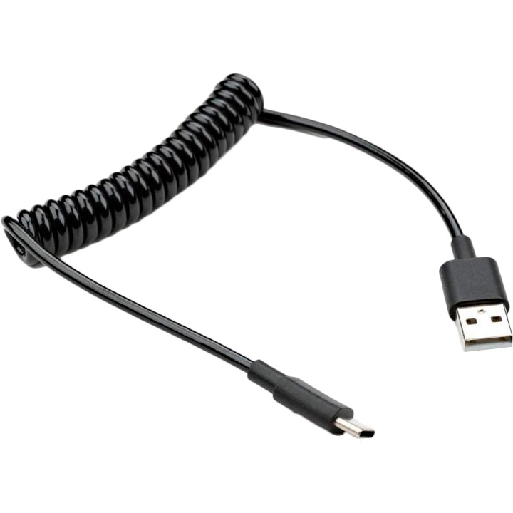 

Кабель VINGA USB - USB Type-С 1.8 м Spring Black (VCPDCTCS1.8BK), USB 2.0 AM to Type-C 1.8m Spring black