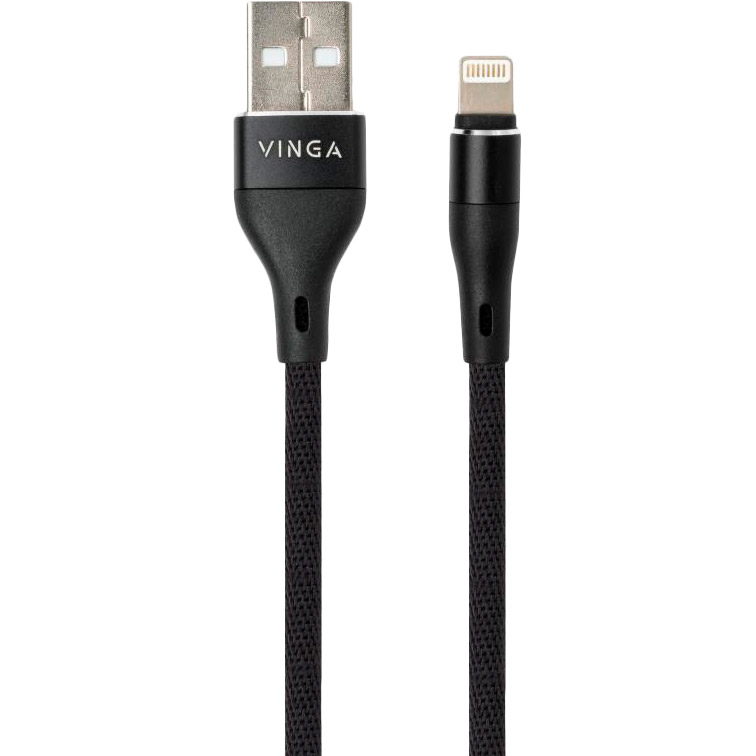 Кабель VINGA USB - Lightning 1 м Black (VCPDCLCANB1BK) Тип USB - Lightning