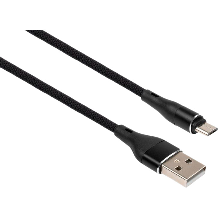 

Кабель VINGA USB 2.0 AM to Micro 5P 1.0m cylindric nylon Black (U0369842), USB 2.0 AM to Micro 5P 1.0m cylindric nylon back