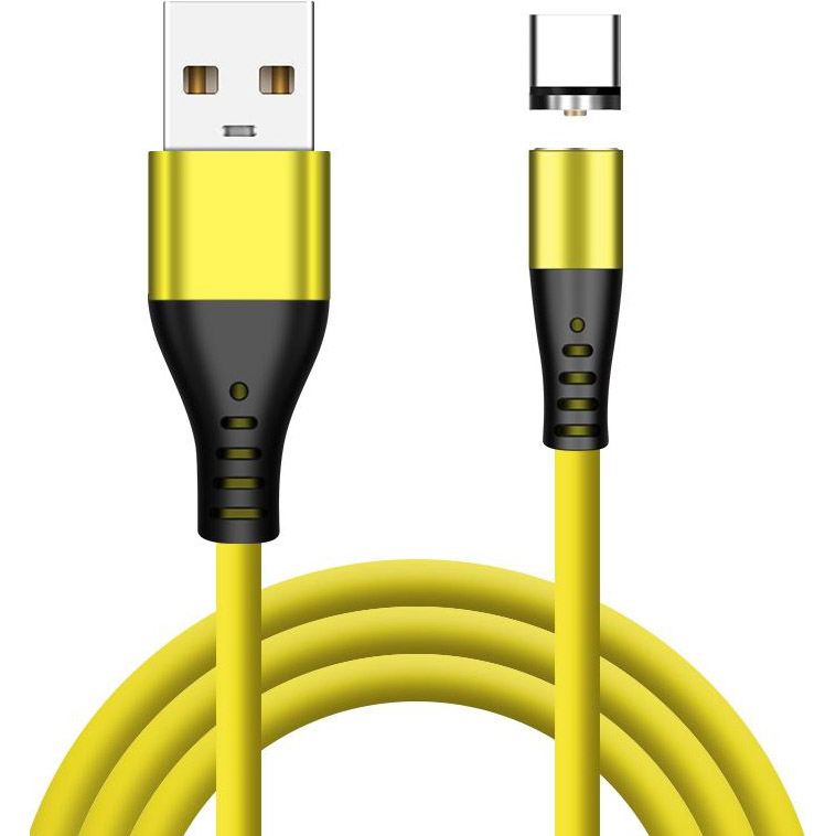 Кабель XOKO SC-400 Magneto USB – Lightning/micro-USB/USB Type-C Yellow 1 м (SC-400MGNT-YL)