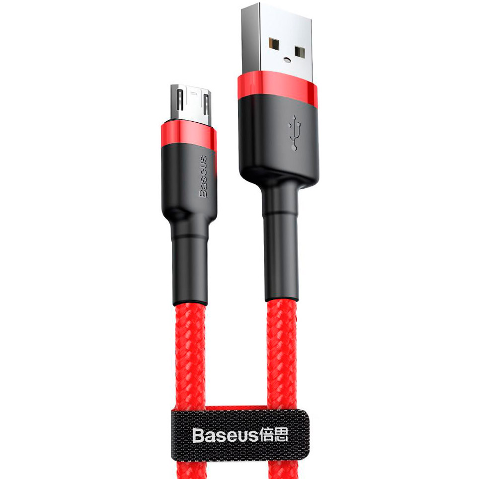 Кабель BASEUS Cafule USB - micro-USB 2.4A 1 м Red (21710)