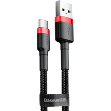 Кабель BASEUS Cafule USB - USB Type-C 2A 3 м Red/Black (23461)