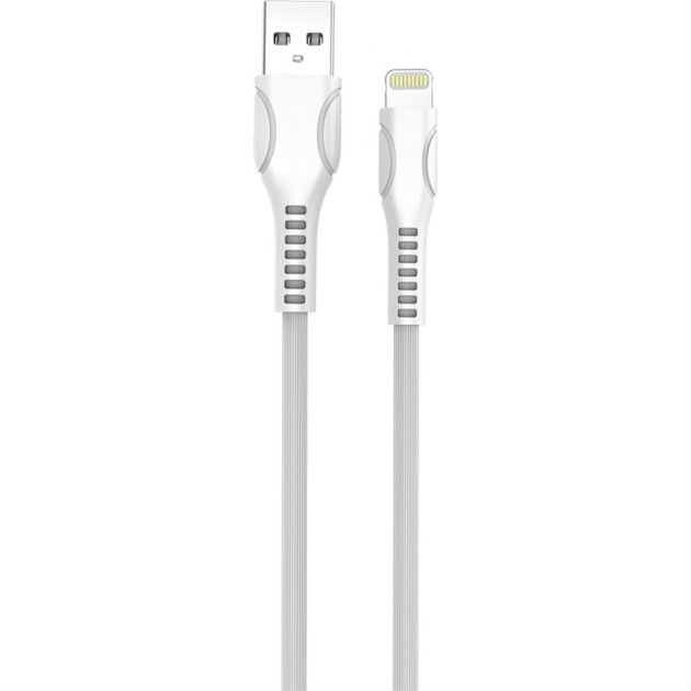 Кабель COLORWAY USB Apple Lightning 2.4 А 1 м White (CW-CBUL027-WH) Тип USB - Lightning