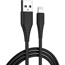 Кабель COLORWAY USB Apple Lightning 2.4 А 1 м Black (CW-CBUL024-BK)