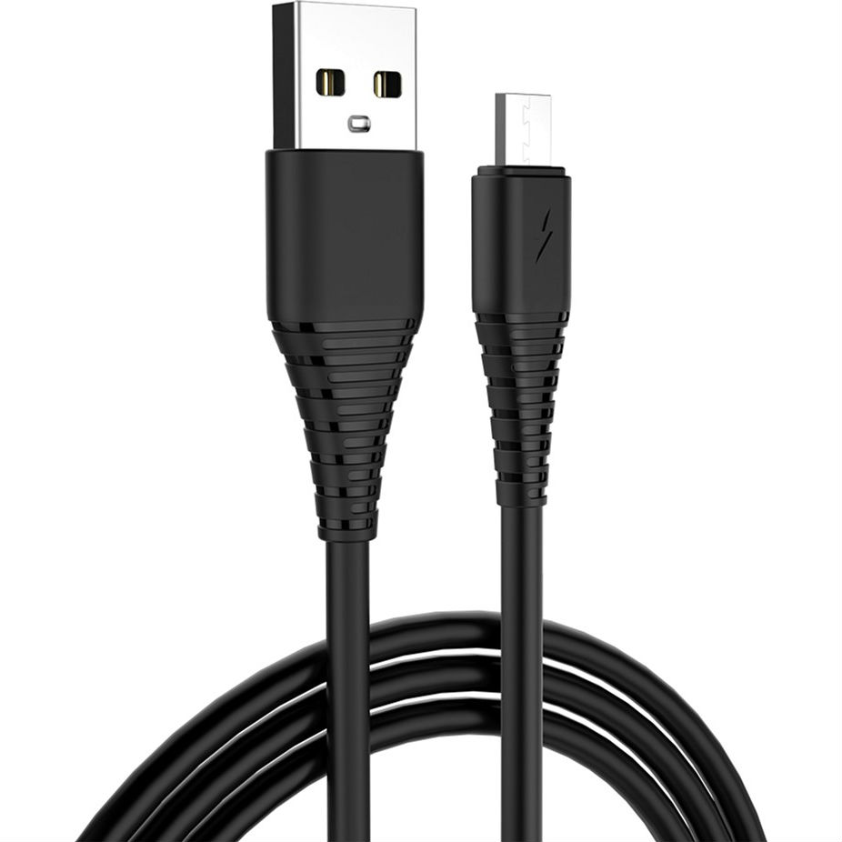 Кабель COLORWAY USB - MicroUSB 2.4 А 1 м Black (CW-CBUM025-BK)