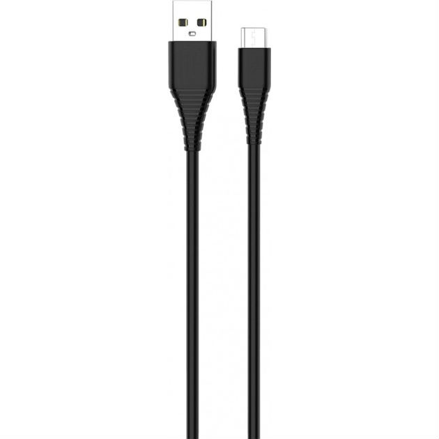 Кабель COLORWAY USB - MicroUSB 2.4 А 1 м Black (CW-CBUM025-BK) Длина 1