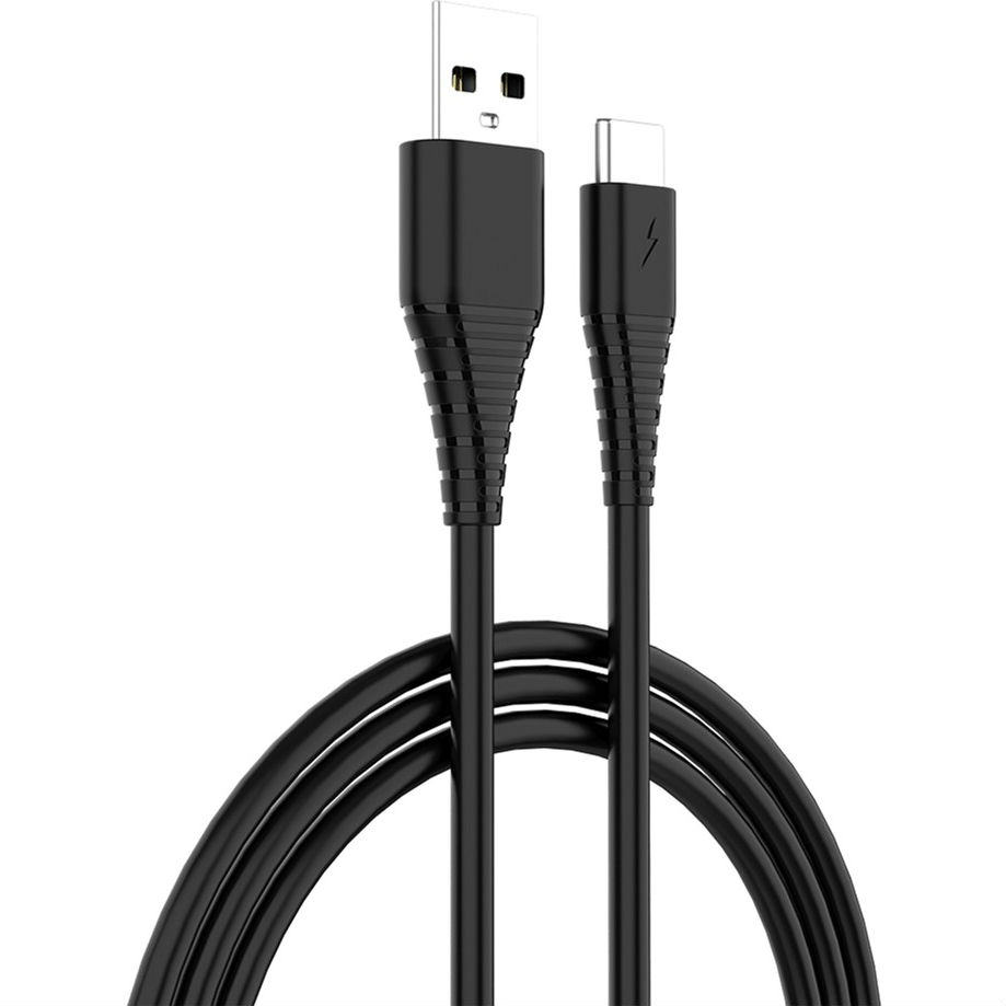 Photos - Cable (video, audio, USB) ColorWay Кабель  USB Type-C 2.4 А 1 м Black  CW-CBUC026-BK (CW-CBUC026-BK)