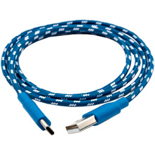 VINGA USB 2.0 AM to Type-C 1.0 m 2color nylon blue