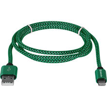 Кабель DEFENDER ACH01-03T USB AM - Lighting 1 м 2.1 A Green (87810)