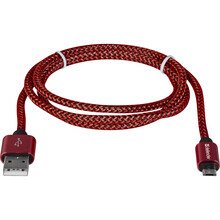 Кабель DEFENDER USB08-03T USB(AM)-MicroBM 1.0m red (87801)