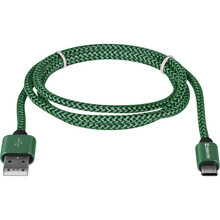 Кабель DEFENDER USB09-03T PRO USB(AM)-C Type 1m green (87816)