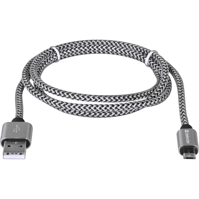 Кабель DEFENDER USB08-03T PRO USB2.0,AM-MicroBM White 1m (87803)