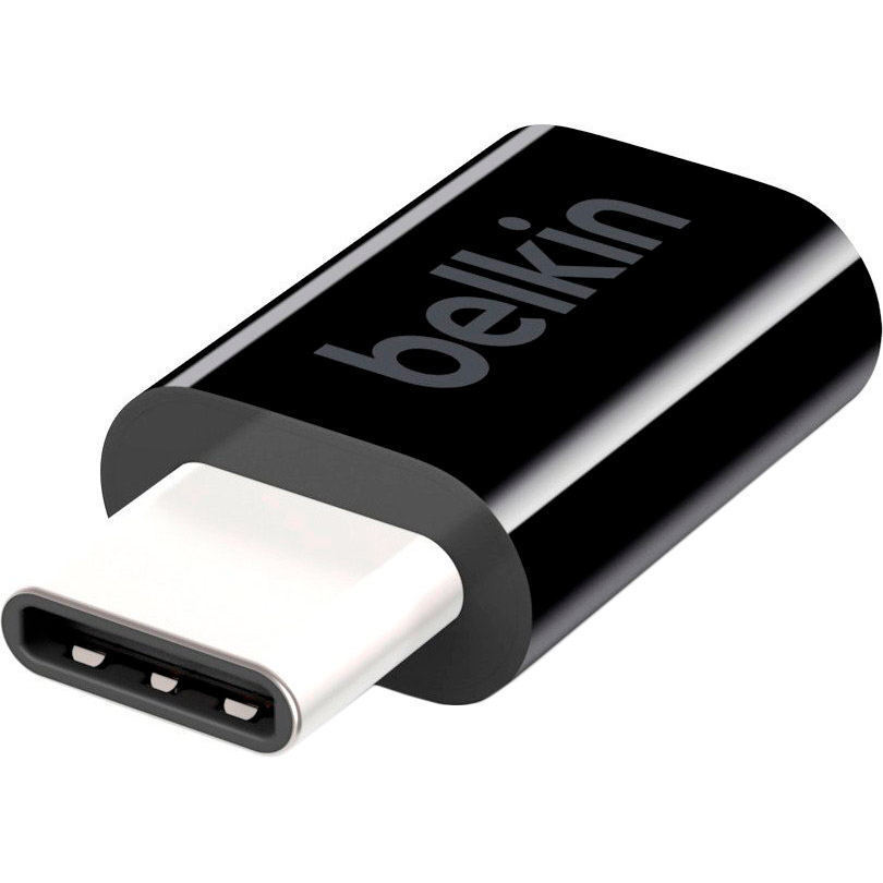 Адаптер Belkin Micro-USB - USB Type-C 2.4A 12W Black (F2CU058BTBLK)