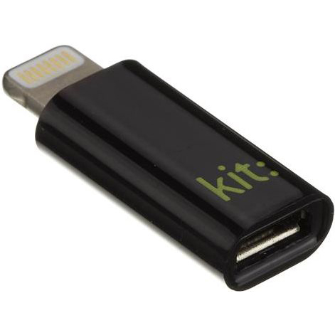 Перехідник KIT MicroUSB to Lightning Adaptor Mfi black (MILIADPKT)