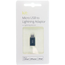 Перехідник KIT MicroUSB to Lightning Adaptor Mfi black (MILIADPKT)