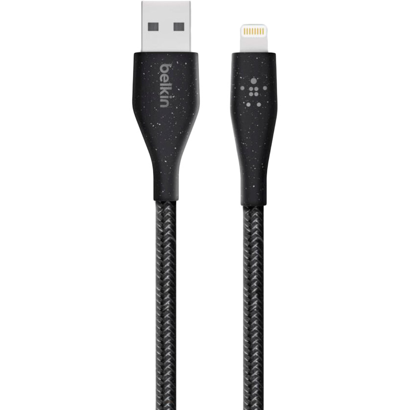 

Кабель BELKIN DuraTek Plus USB - Lightning 1.2 м Black (F8J236BT04-BLK), DuraTek Plus Lightning - USB-A, 1.2m, black