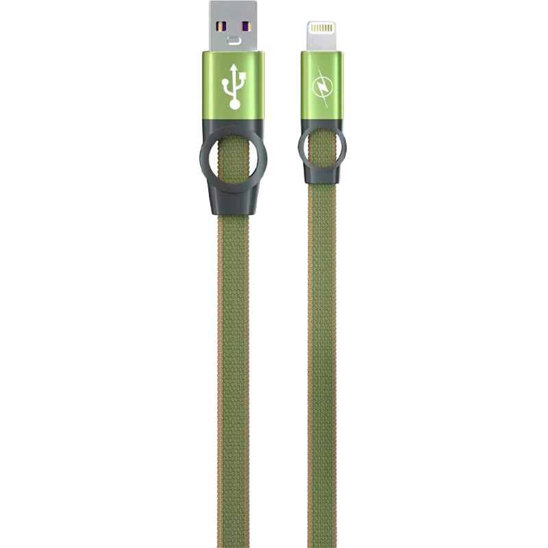 

Кабель GELIUS Pro Flexible 2 USB - Lightning Pine Green 1 м (GP-UC07i), Pro Flexible 2 GP-UC07i iPhone X Pine Green