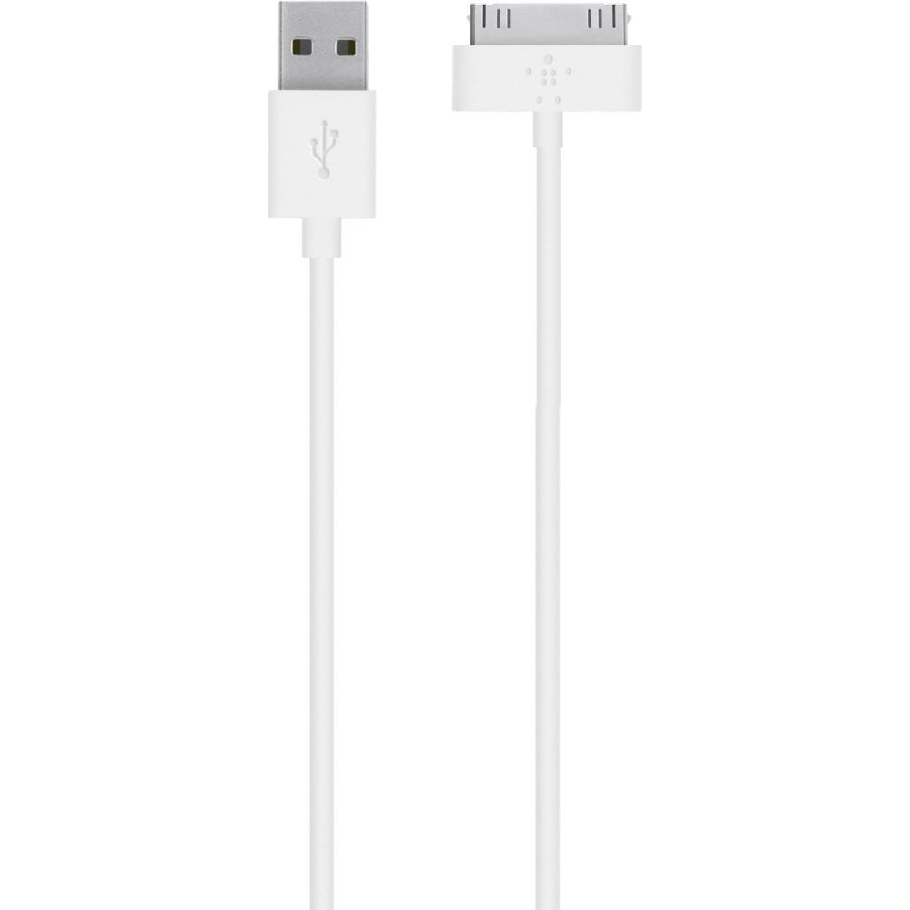 Кабель BELKIN USB 2.0 (AM/Apple 30pin) 1.2 м, White (F8J043bt04-WHT)