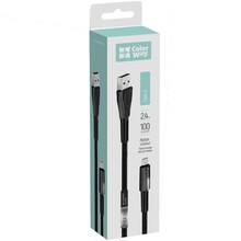 Кабель COLORWAY USB/Type-C 1 м Black (CW-CBUC035-BK)