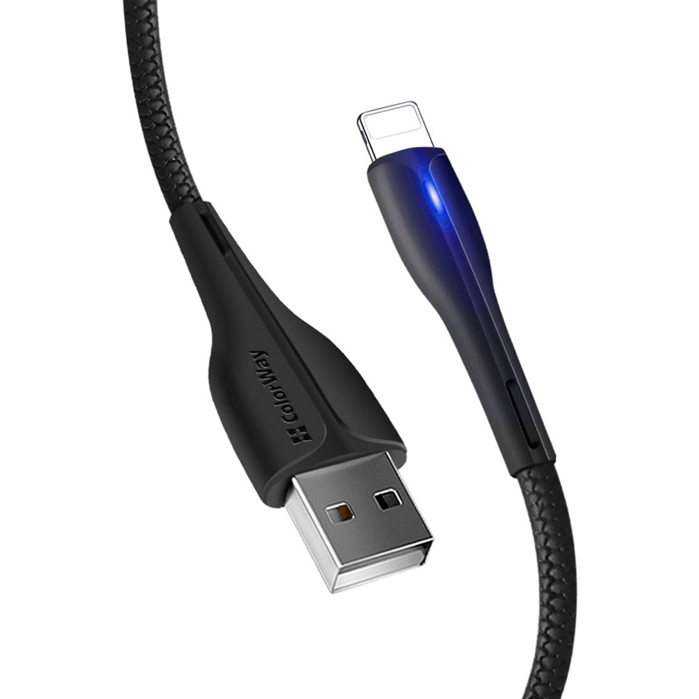 Кабель COLORWAY USB/Apple Lightning 1 м Black (CW-CBUL034-BK) Довжина 1