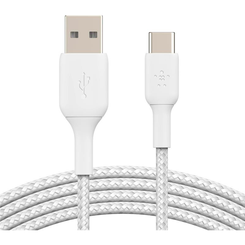 Кабель BELKIN USB - USB Type-З Braided 2 м White (CAB002BT2MWH)