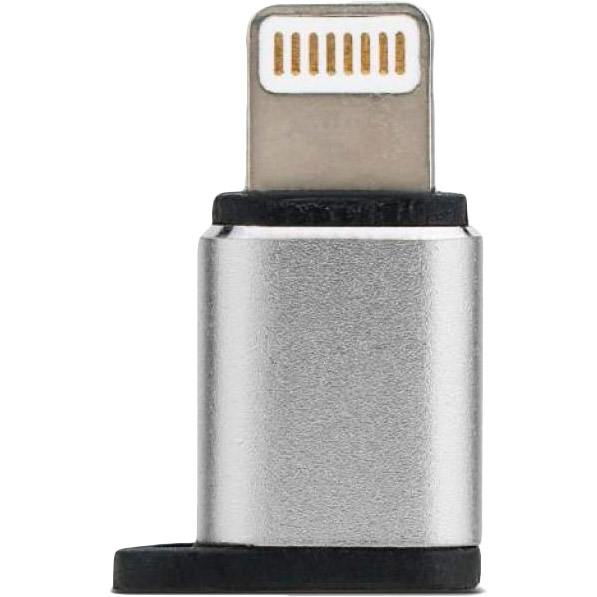 Перехідник REMAX Visual MicroUSB to Lightning (RA-USB2-SILVER)