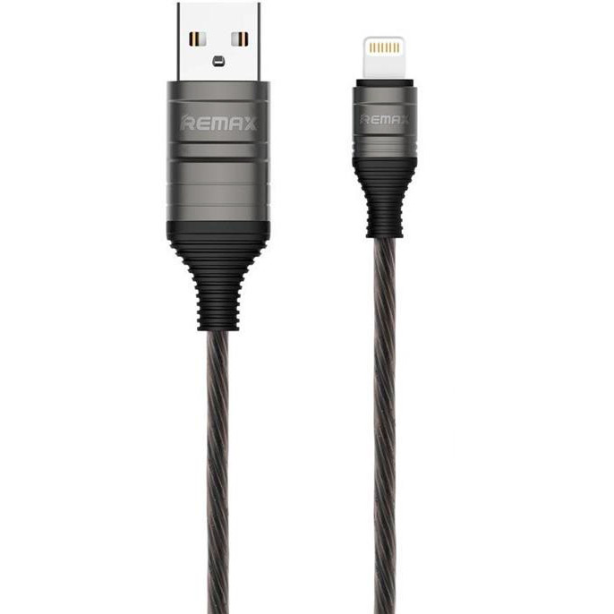 

Кабель REMAX EL (UE) USB - Lightning 2.1A Data/Charge 1 м Black (RC-130I-BLACK), EL (UE) Lightning 2.1A Data/Charge 1M, black