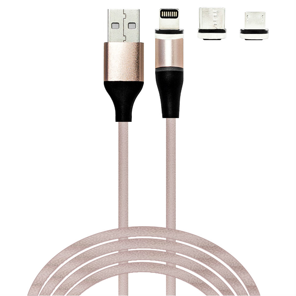 Кабель XOKO SC-400 Magneto Liquid Silicone Rose Gold 1 м (SC-400MGNT-RS)