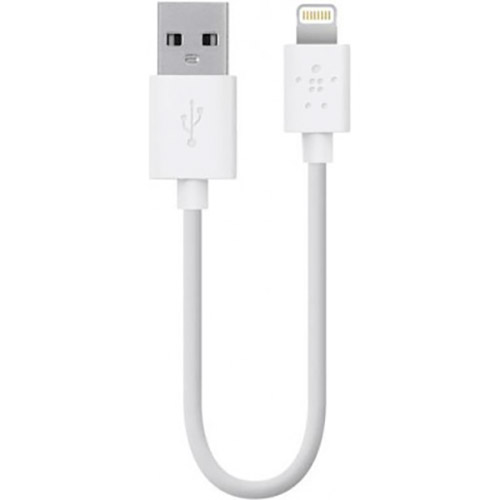 

Кабель BELKIN USB 2.0 - Lightning 0.15 м White (F8J023BT06INWHT), USB 2.0 Lightning charge/sync cable 0.15m, white