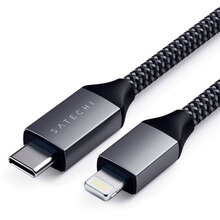 Кабель SATECHI USB-C - Lightning Space Gray (1.8 m) (ST-TCL18M)