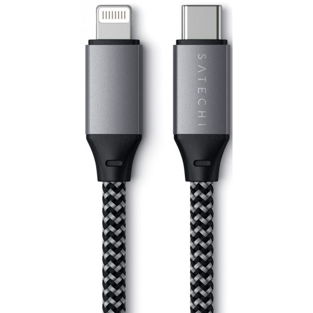 Кабель SATECHI USB-C - Lightning Space Gray (25 см) (ST-TCL10M) Тип USB Type-С - Lightning