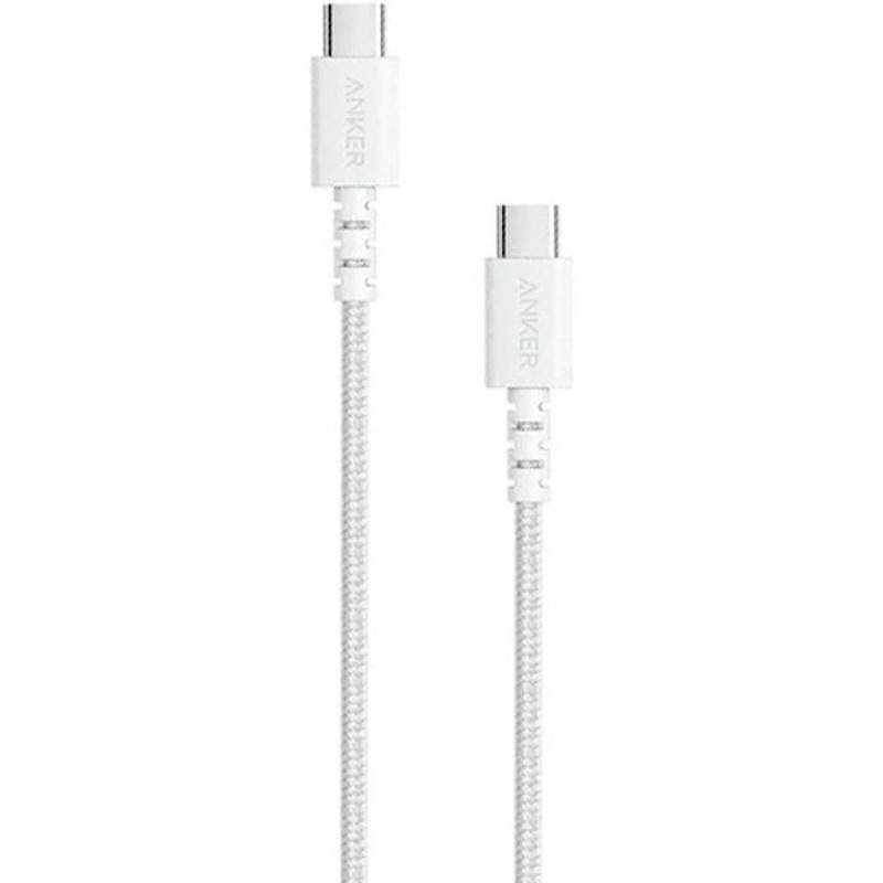 

Кабель ANKER Powerline Select+ USB Type-C - USB Type-C 1.8 м White (A8033H21), Powerline Select+ USB-C to USB-C 2.0 - 1.8м