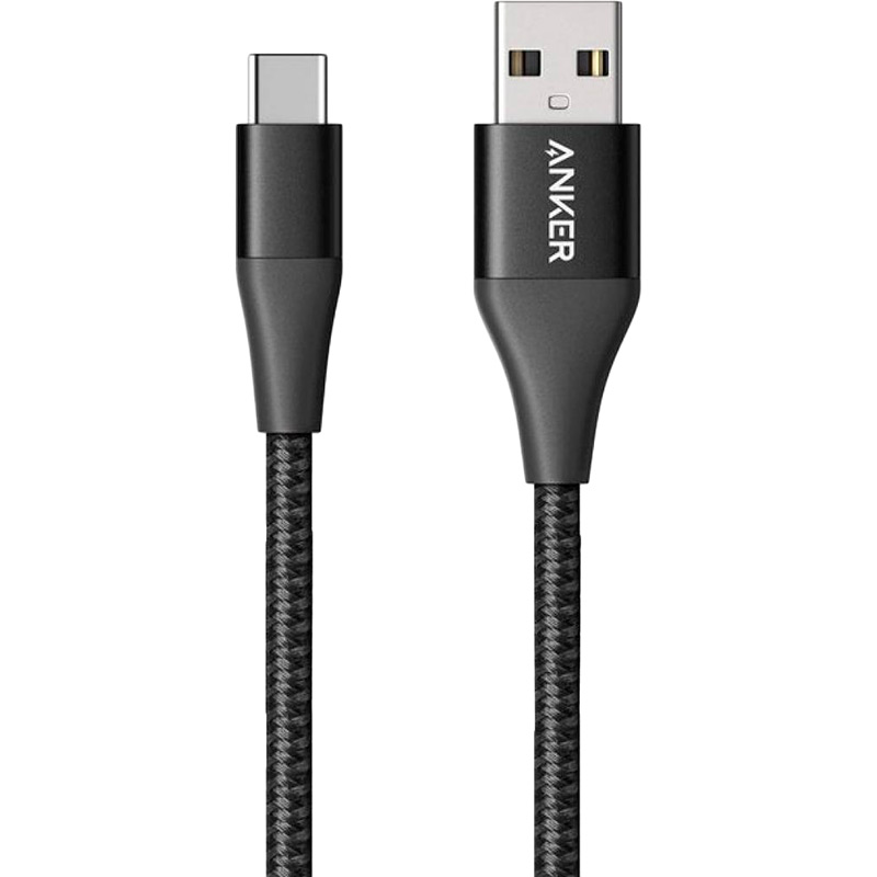 

Кабель ANKER Powerline+ II USB - USB Type-C 0.9 м Black (A8462H11), Powerline+ II USB-C to USB-A - 0.9м