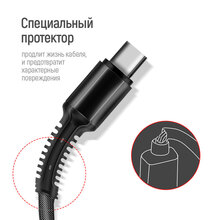 Кабель COLORWAY USB - Lightning/micro-USB/USB Type-C 1.2 м Grey (CW-CBU3003-GR)