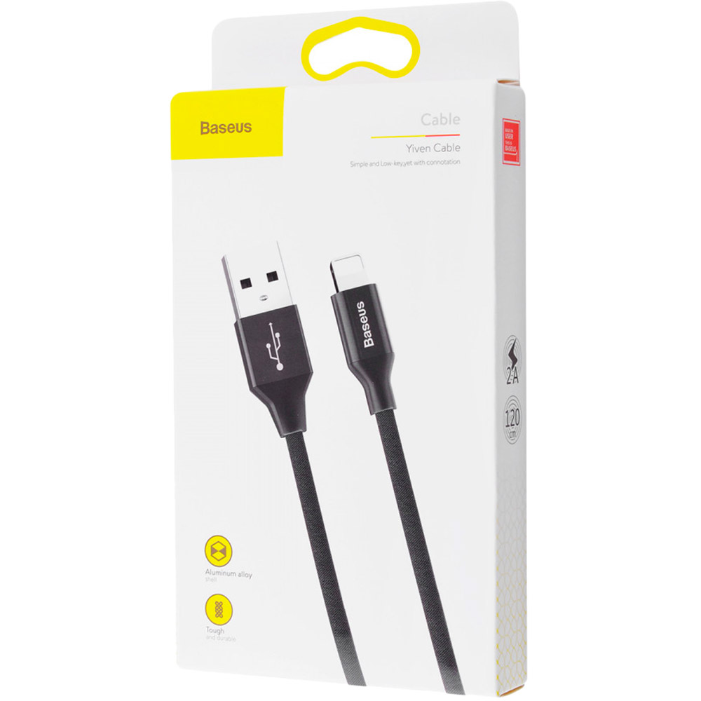 Кабель BASEUS Yiven USB - Lightning 2.0A 1.2 m Black (20790) Тип USB - Lightning