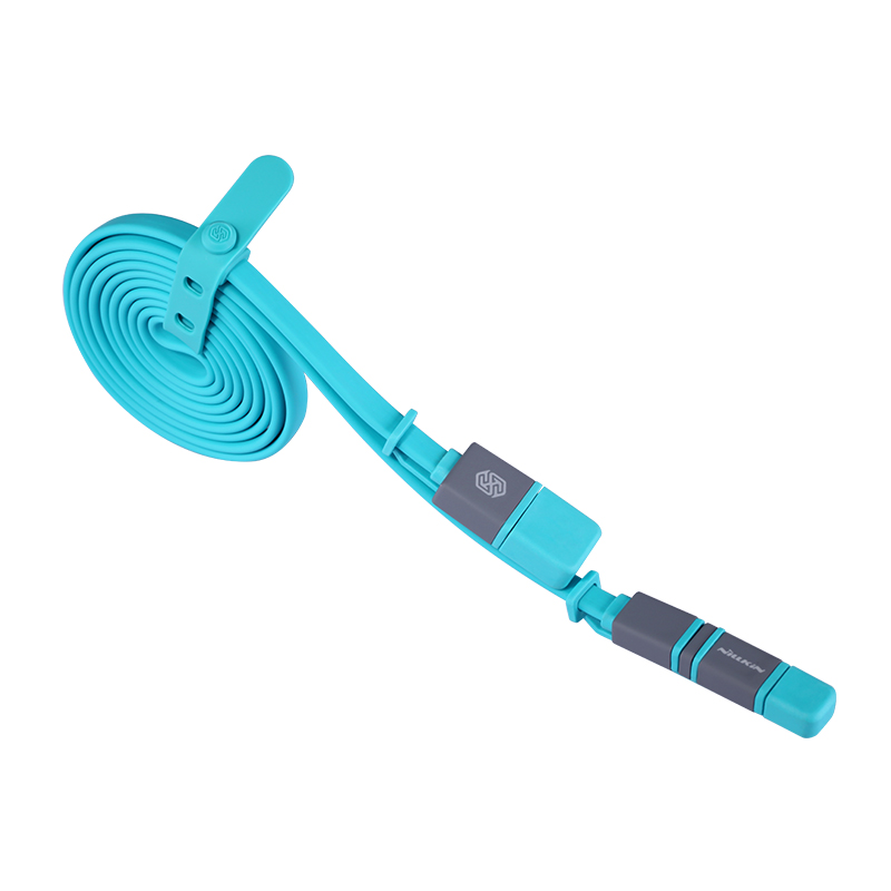 Фото 4 Кабель NILLKIN Plus Cable II USB - micro-USB/Lightning - 120см (Blue)