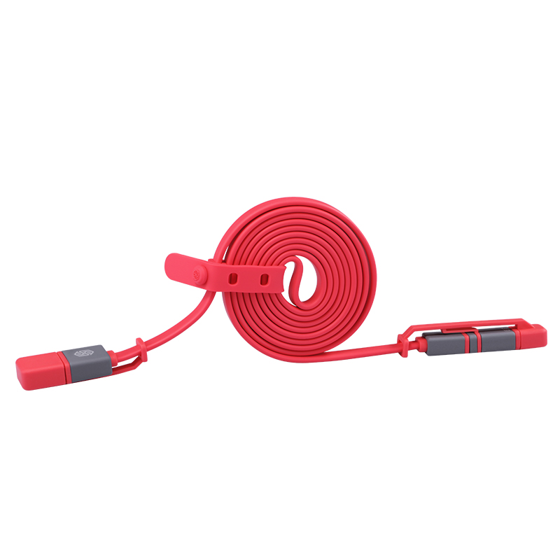 Кабель NILLKIN Plus Cable II USB - micro-USB/Lightning - 120см (Red) Тип USB - micro-USB/Lightning