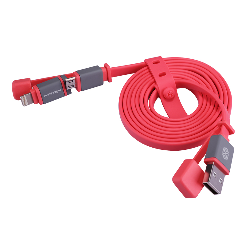 Фото 4 Кабель NILLKIN Plus Cable II USB - micro-USB/Lightning - 120см (Red)